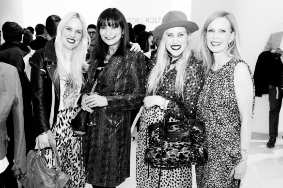 Jeanne Beker with the Beckerman sisters in a print extravaganza.