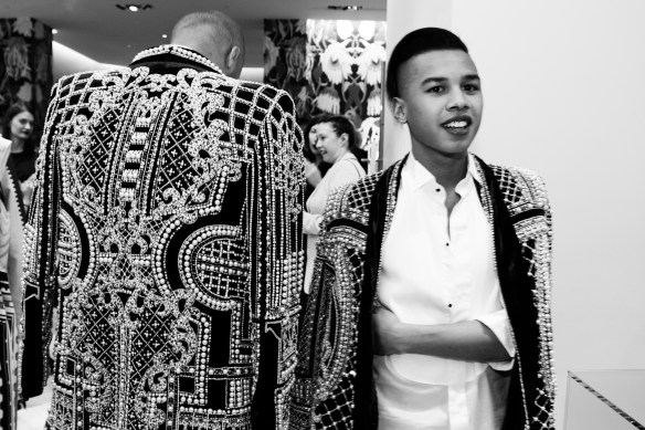 Jay Strut and his boy ballin' in matching Balmain.