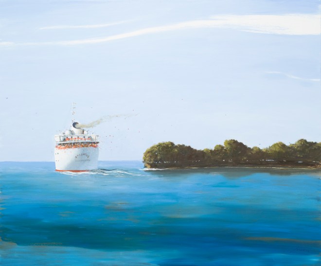 Julio Larraz, 'Where the Santa Ana Meets the Sea,' 2013  $140,000